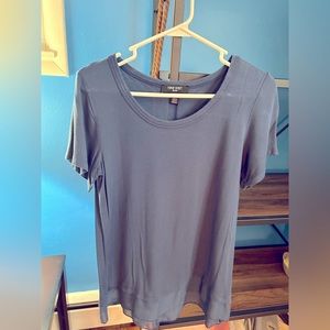 Lightweight Comfortable T-shirt with Sheer Bottom